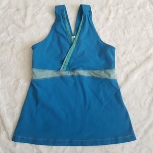 Lululemon Sleeveless Tank Top Running Blue size 8